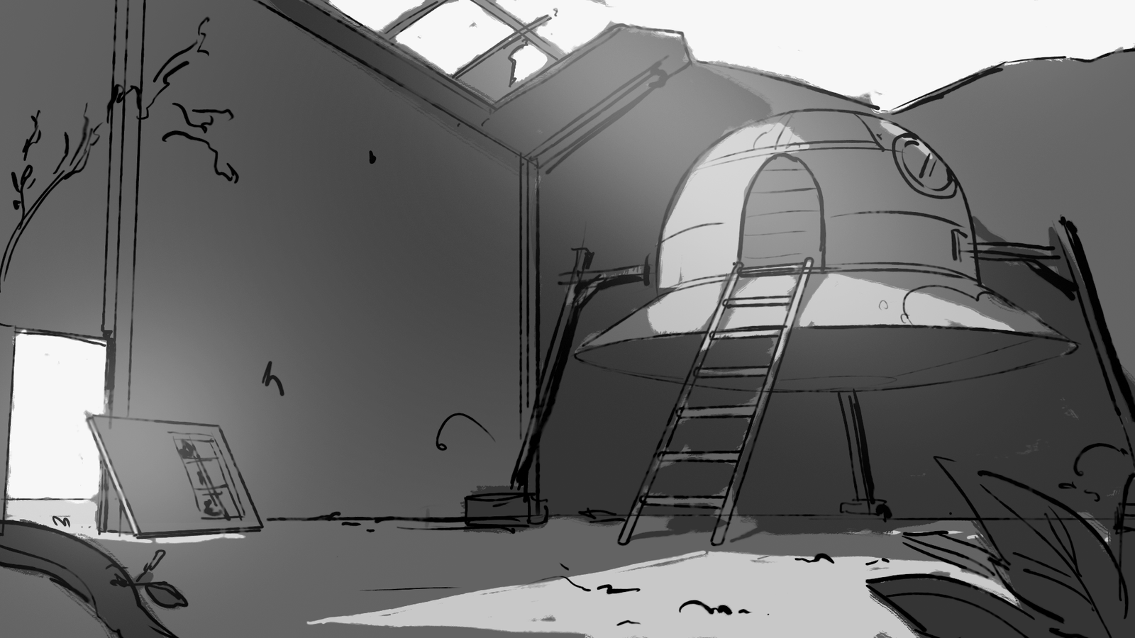 Spaceship Illustration